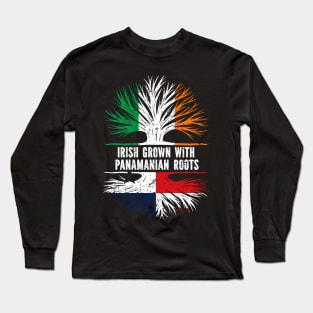 Irish Grown With Panamanian Roots Ireland Flag Long Sleeve T-Shirt